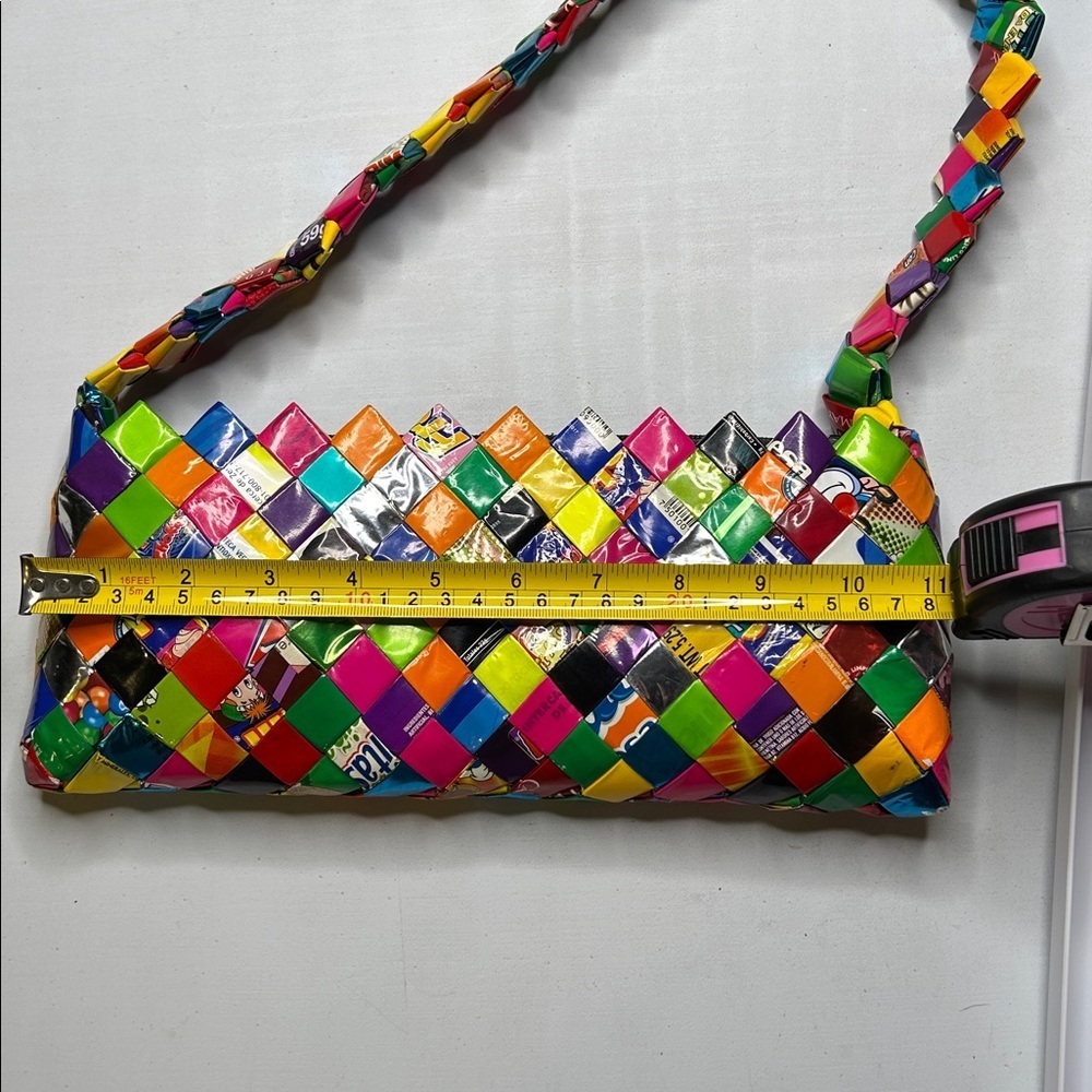 Handmade Colorful Candy Wrapper Women's Bag - Picture 11 of 12